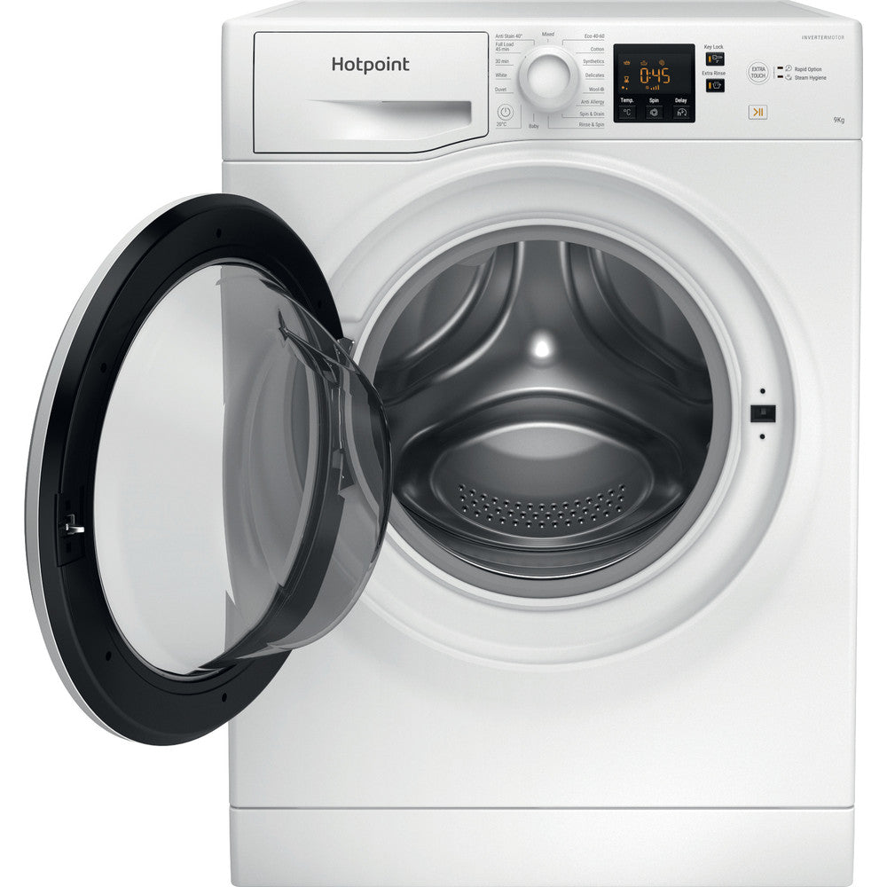 hotpoint-nswf946wuk-9kg-1400-spin-washing-machine-white-white-1082406945 Hotpoint NSWF946WUK 9kg 1400 Spin Washing Machine White - Image 2