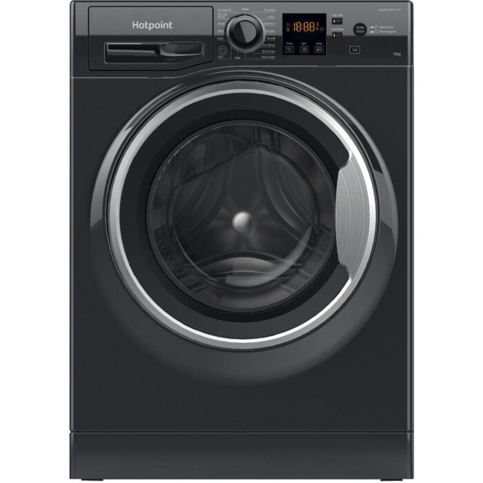Hotpoint NSWM1046BSUK 10kg 1400 Spin Washing Machine Black - Image 1
