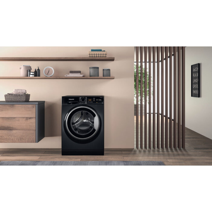 Hotpoint NSWM1046BSUK 10kg 1400 Spin Washing Machine Black - Image 11