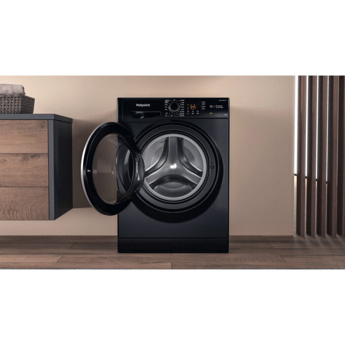 Hotpoint NSWM1046BSUK 10kg 1400 Spin Washing Machine Black - Image 12
