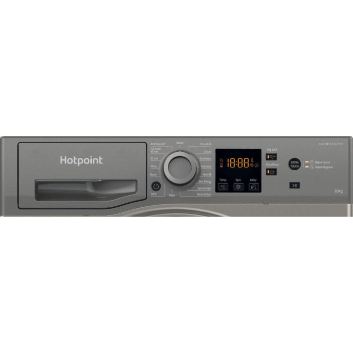Hotpoint NSWM1046GGUK 10kg 1400 Spin Washing Machine Graphite - Image 4