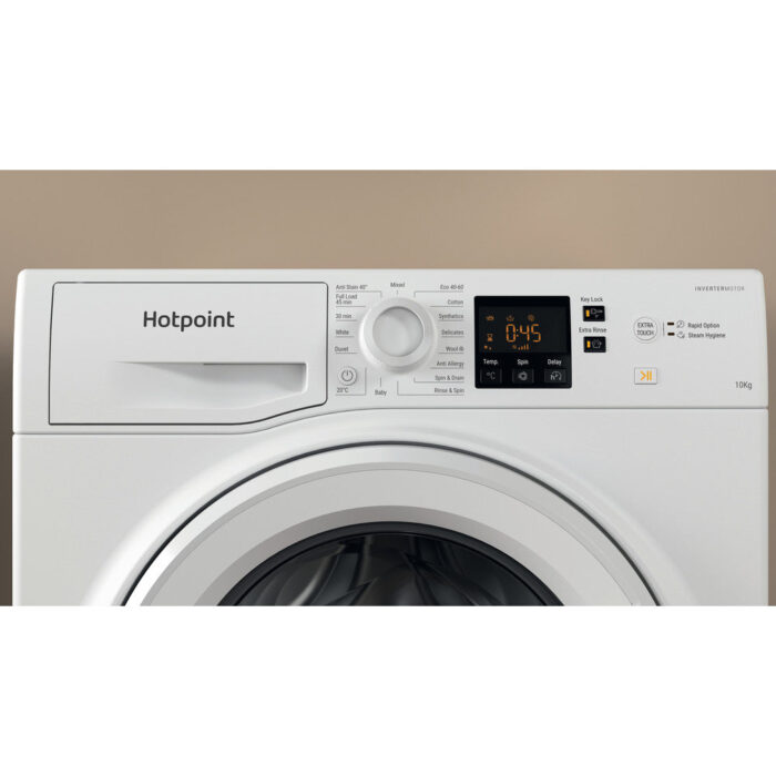Hotpoint NSWM1046WUK 10kg 1400 Spin Washing Machine White - Image 8