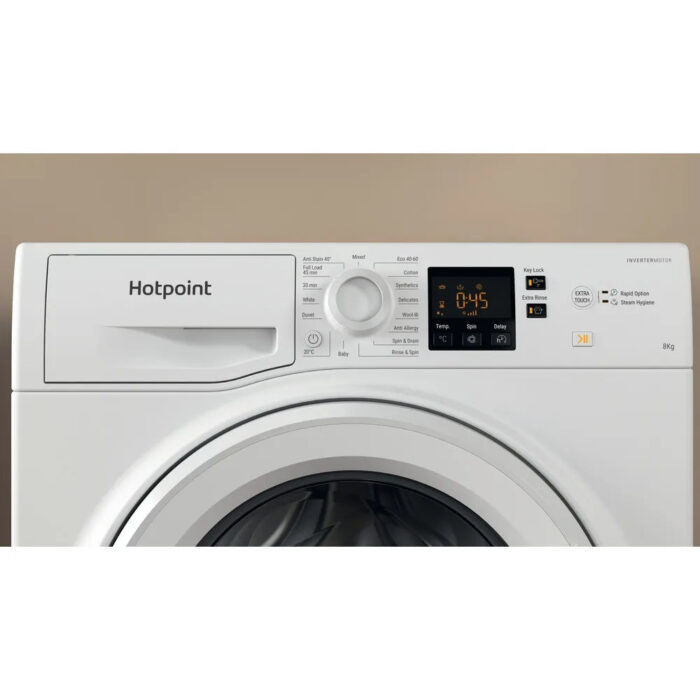 Hotpoint NSWM864CWUKN 8Kg 1600 Spin Washing Machine White - Image 9
