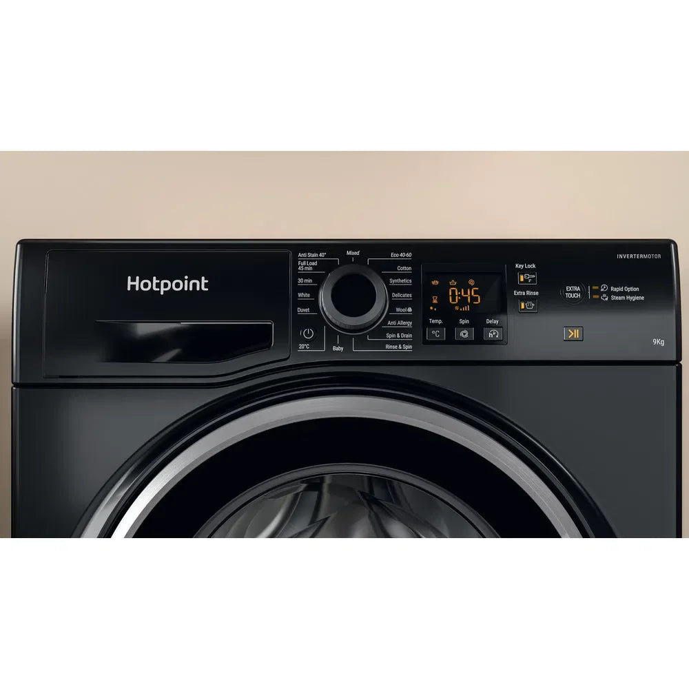 hotpoint-nswm965cbsukn-9kg-1600-spin-washing-machine-black-black-1082407141 Hotpoint NSWM965CBSUKN 9kg 1600 Spin Washing Machine Black - Image 4