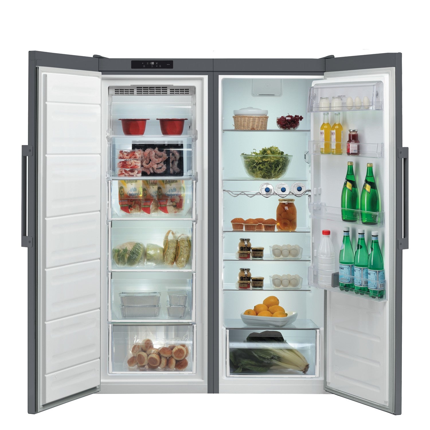 hotpoint-uh6f2cg-freestanding-no-frost-tall-freezer-grey-1177326268 Hotpoint UH6F2CG Freestanding No Frost Tall Freezer Grey - Image 5