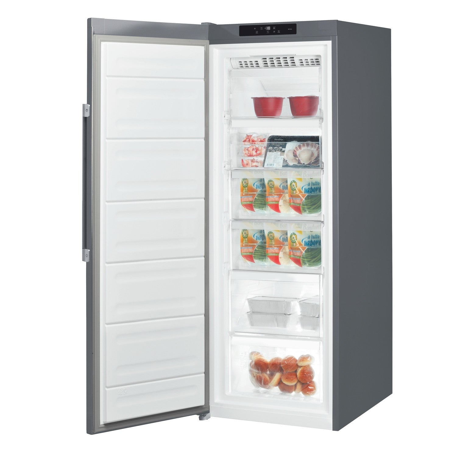 hotpoint-uh6f2cg-freestanding-no-frost-tall-freezer-grey-1177326271 Hotpoint UH6F2CG Freestanding No Frost Tall Freezer Grey - Image 2