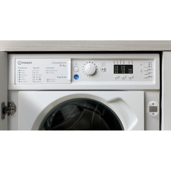 Indesit BIWDIL861485 8 kg Integrated Washer Dryer White - Image 7