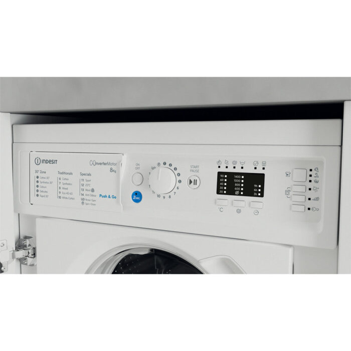 Indesit BIWMIL81485 8kg Built In Washing Machine - Image 9