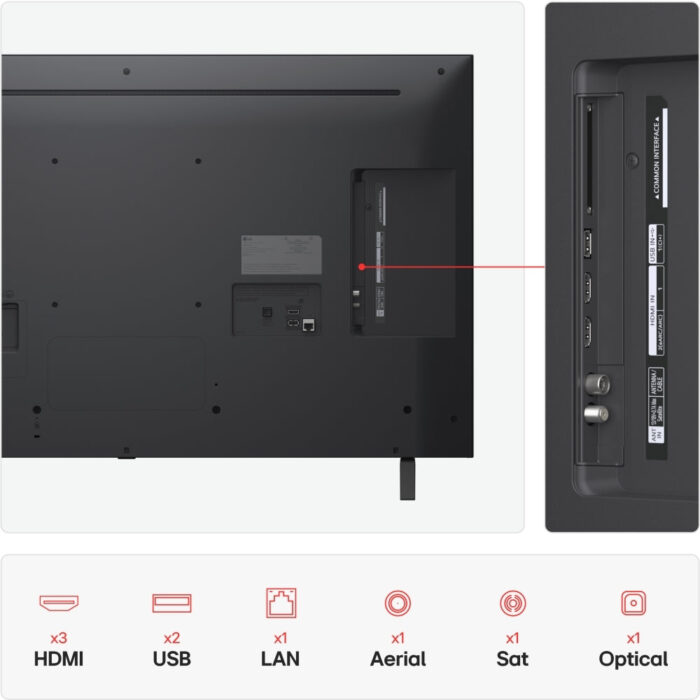 LG 43NANO80A6B 43 Inch NanoCell AI NANO80 4K Ultra HD HDR Smart TV 2025 - Image 4