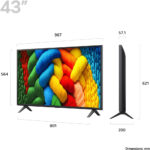 LG 43NANO80A6B 43 Inch NanoCell AI NANO80 4K Ultra HD HDR Smart TV 2025 - Image 2