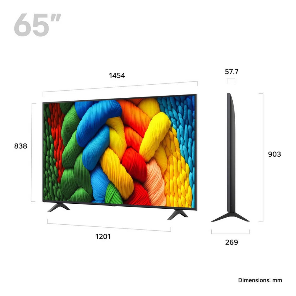lg-65nano80a6b-65-inch-nanocell-ai-nano80-4k-ultra-hd-hdr-smart-tv-2025-1169592056 LG 65NANO80A6B 65 Inch NanoCell AI NANO80 4K Ultra HD HDR Smart TV 2025 - Image 2