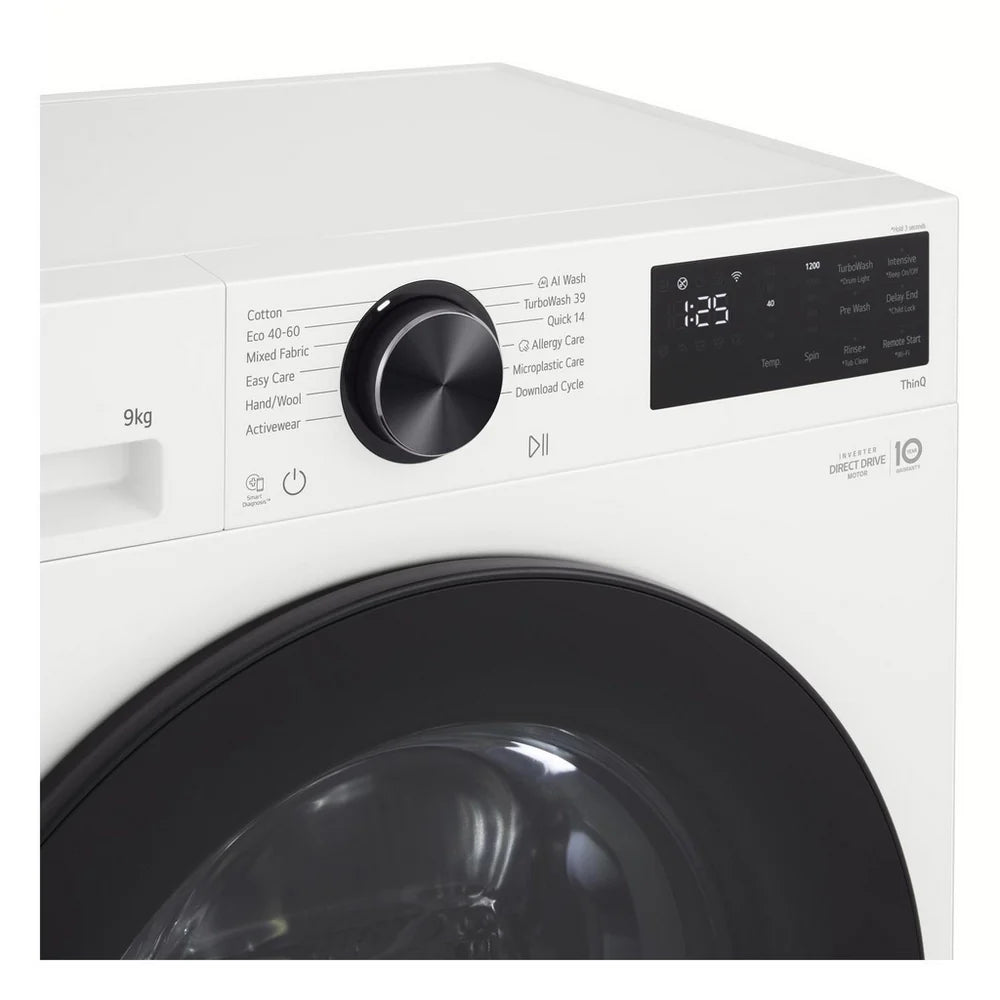 lg-f2x50s9twb-vx50-series-9kg-1200-spin-wifi-enabled-front-load-washing-machine-white-a-rated-1190517251 LG F2X50S9TWB VX50 Series 9kg 1200 Spin WiFi Enabled Front Load Washing Machine White - A Rated - Image 3