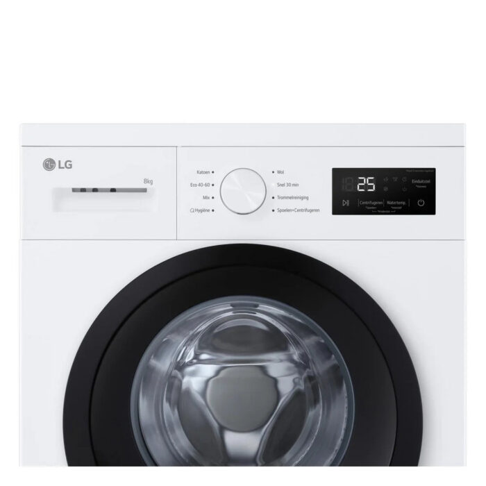 LG F4A10S8NWK 8kg 1400 Spin Front Load Washing Machine White - A Rated - Image 3