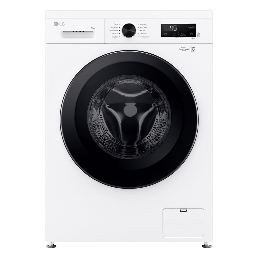 lg-f4x1009nwk-x10-series-direct-drive-wifi-enabled-9-kg-1400-spin-washing-machine-white-1087692937 LG F4X1009NWK X10 Series Direct Drive WiFi-enabled 9 kg 1400 Spin Washing Machine White - Image 1