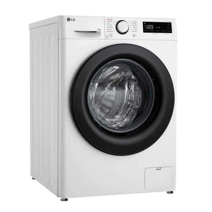 LG F4Y511WBLN1 11kg Steam 1400 Spin Freestanding Front Load Washing Machine White - A Rated - Image 2