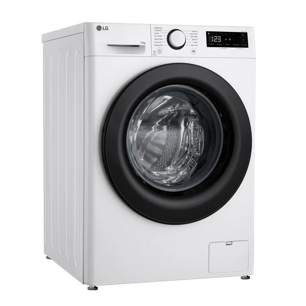 lg-f4y511wbln1-11kg-steam-1400-spin-freestanding-front-load-washing-machine-white-a-rated-11kg-1160549610 LG F4Y511WBLN1 11kg Steam 1400 Spin Freestanding Front Load Washing Machine White - A Rated - Image 2