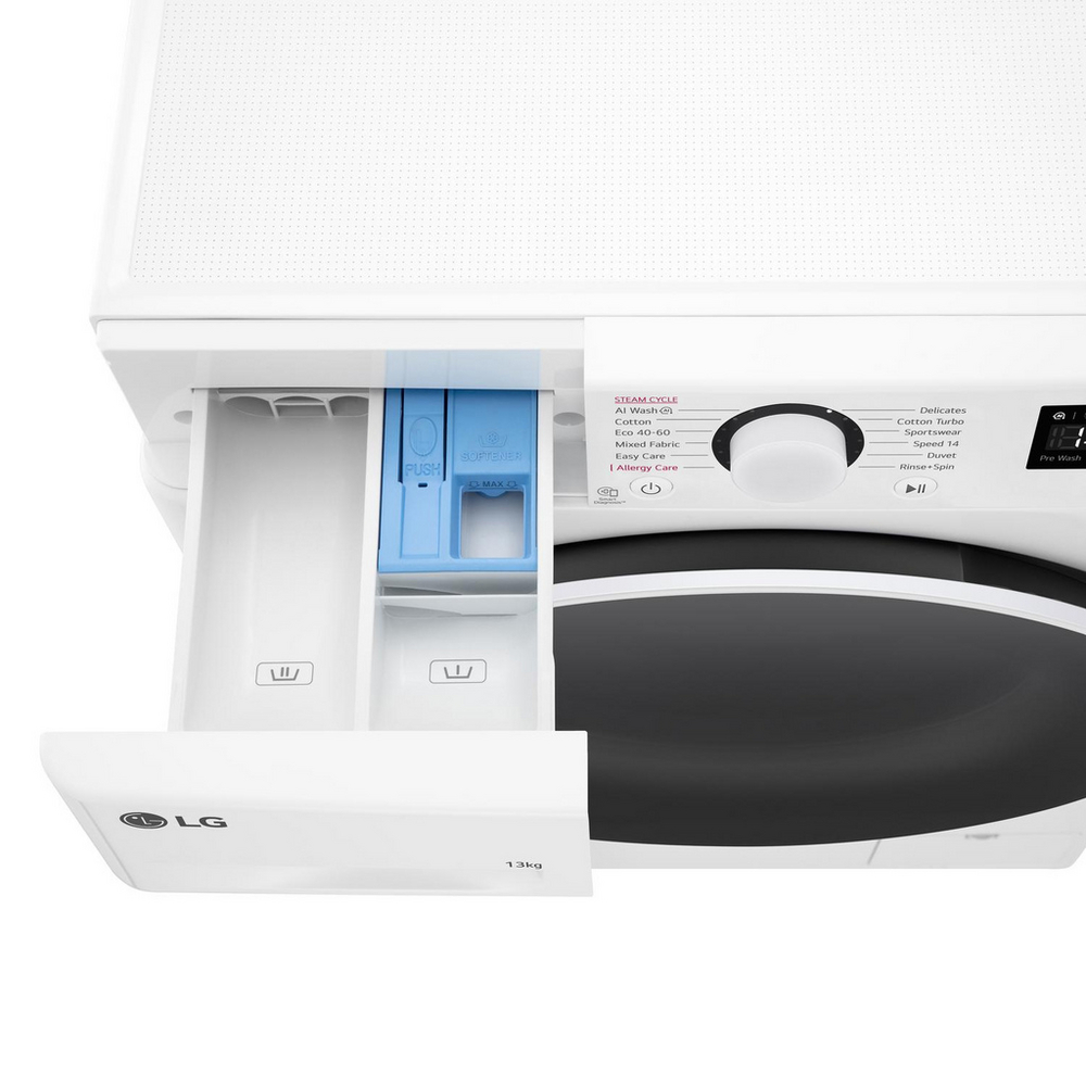 lg-f4y513wwln1-13kg-1400-spin-ai-direct-drive-freestanding-washing-machine-white-1195959291 LG F4Y513WWLN1 13kg 1400 Spin AI Direct Drive Freestanding Washing Machine White - Image 13