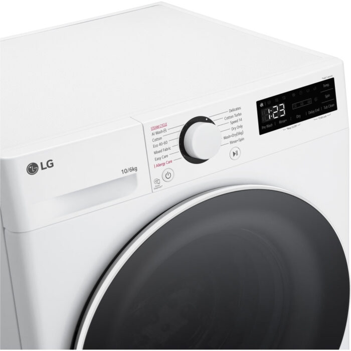 LG FWY606WWLN1 10+6kg 1400 Spin Washer Dryer White - Image 8