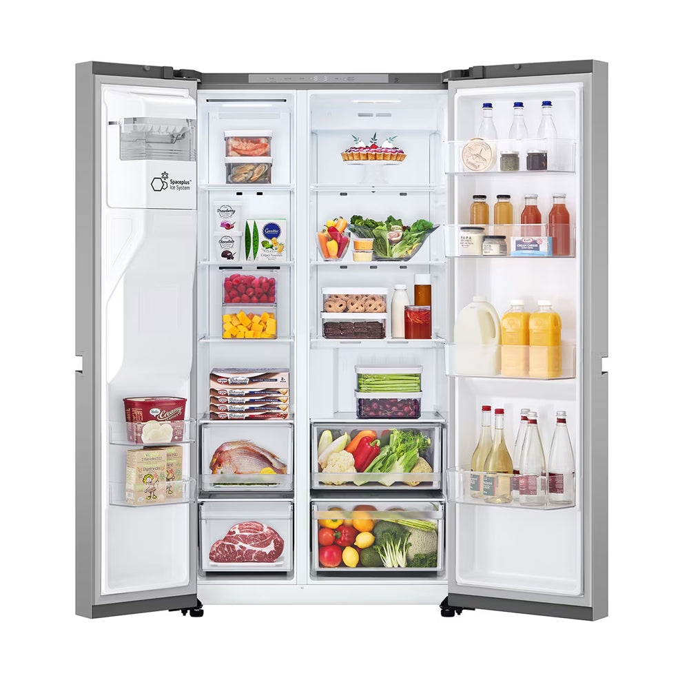 lg-gslc40pype-641l-naturefresh-american-fridge-freezer-prime-silver-1093462315 LG GSLC40PYPE 641L NatureFRESH American Fridge Freezer Prime Silver - Image 2