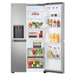 LG GSLC40PYPE 641L NatureFRESH American Fridge Freezer Prime Silver - Image 3