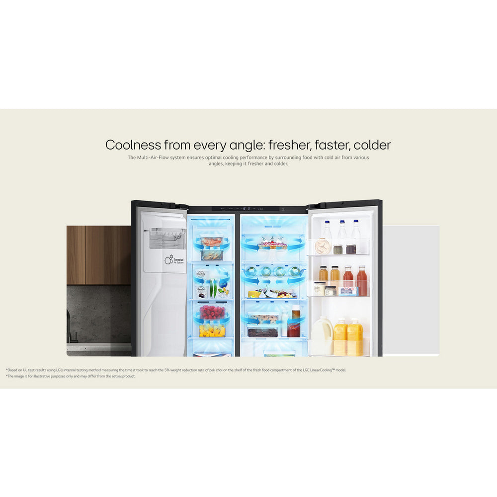 lg-gslc40pype-641l-naturefresh-american-fridge-freezer-prime-silver-1093462327 LG GSLC40PYPE 641L NatureFRESH American Fridge Freezer Prime Silver - Image 12