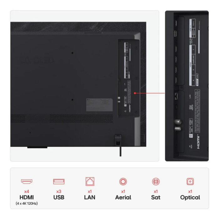 LG OLED42C55LA 42 Inch OLED evo AI C5 4K Ultra HD HDR Smart TV 2025 - Image 4