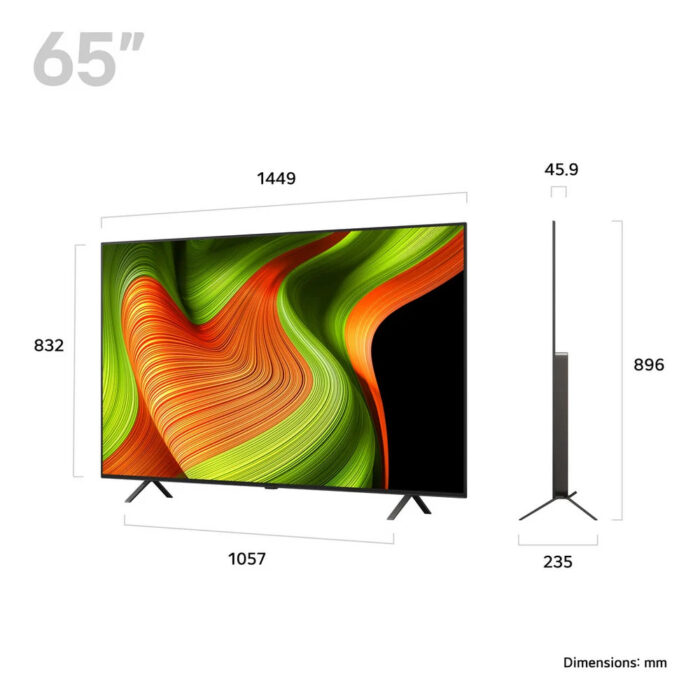 LG OLED65B56LA 65 Inch OLED AI B5 4K HDR Ultra HD Smart TV 2025 - Image 2