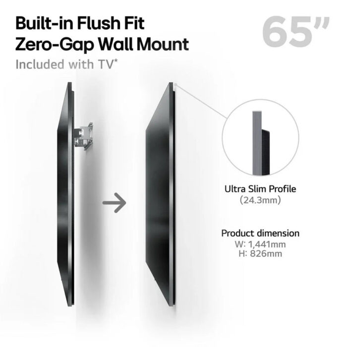 LG OLED65G54LW 65 Inch OLED evo AI G5 OLEDG54LW 4K Ultra HD HDR Smart TV 2025 - Wall mount version - Image 2