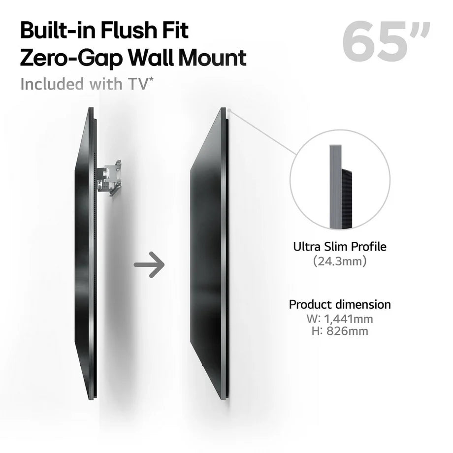 lg-oled65g54lw-65-inch-inch-oled-evo-ai-g5-oledg54lw-4k-ultra-hd-hdr-smart-tv-2025-wall-mount-version-65-inch-1155443051 LG OLED65G54LW 65 Inch OLED evo AI G5 OLEDG54LW 4K Ultra HD HDR Smart TV 2025 - Wall mount version - Image 2