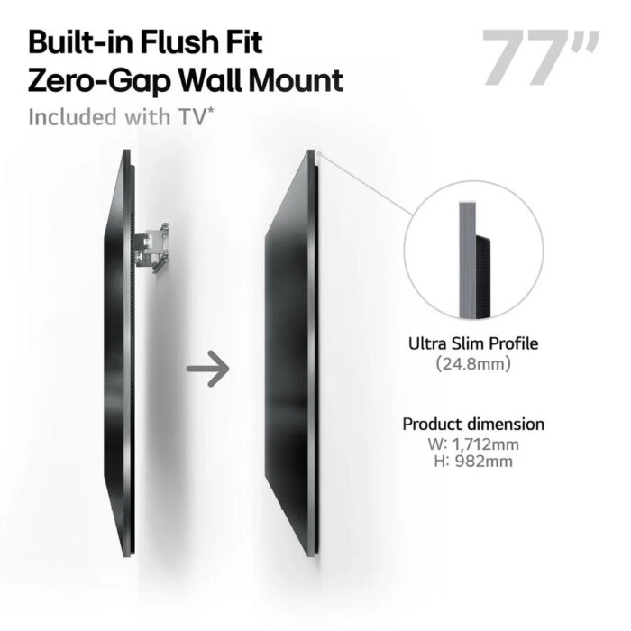 LG OLED77G54LW 77 Inch OLED evo AI G5 OLEDG54LW 4K Ultra HD HDR Smart TV 2025 - Wall mount version - Image 2