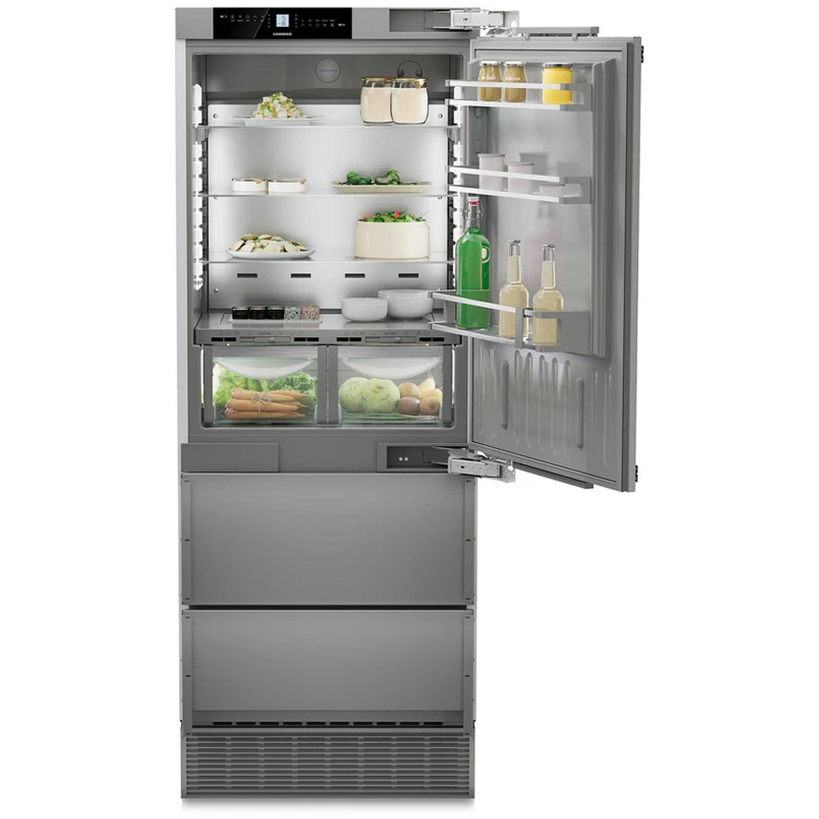liebher-premiumplus-ecbne7870-bio-fresh-no-frost-402l-fridge-freezer-stainless-steel-1152496124 Liebher Premiumplus ECBNE7870 Bio Fresh No Frost 402L Fridge Freezer Stainless Steel - Image 3