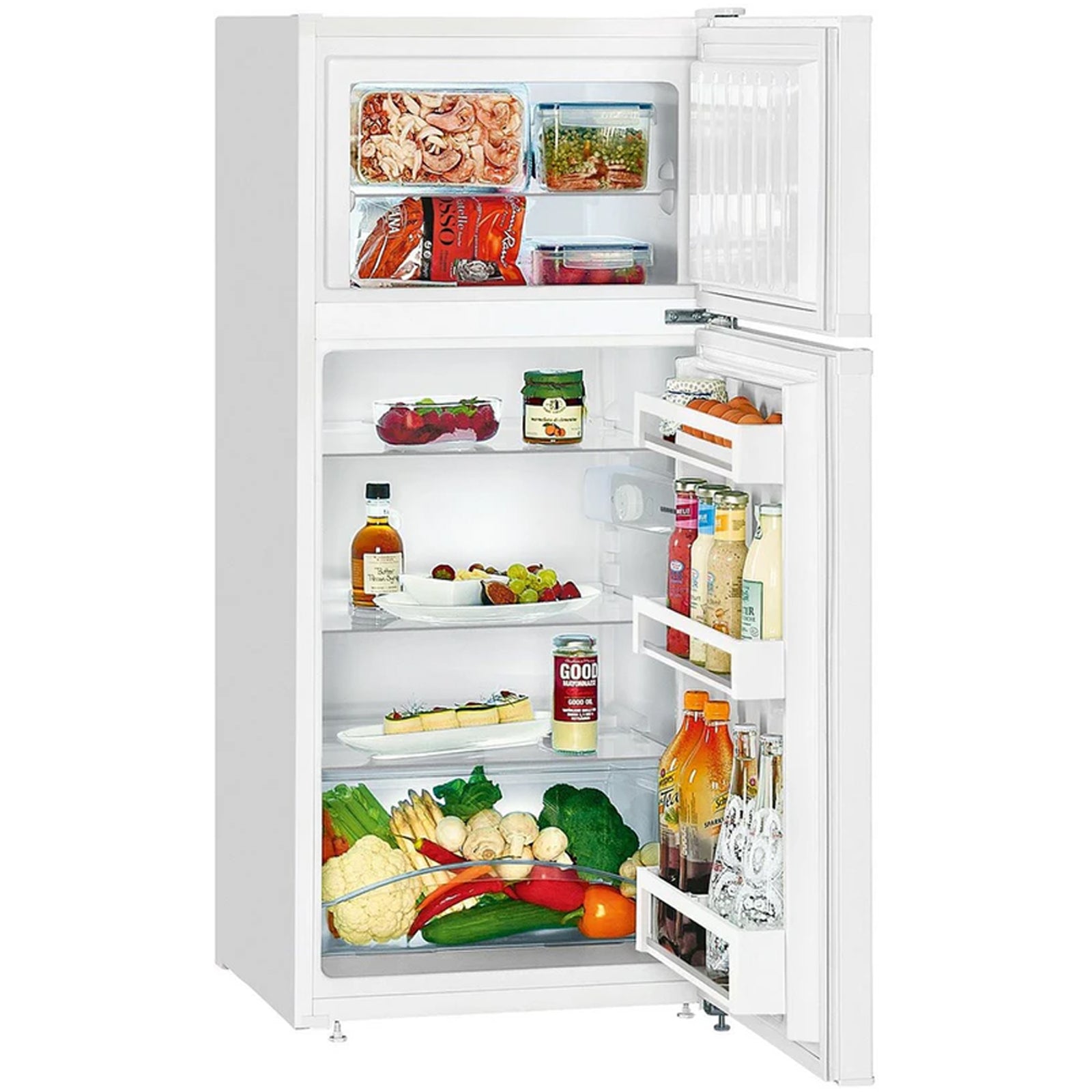 liebherr-comfort-cte2131-55cm-smart-frost-top-mount-fridge-freezer-white-1151910181 Liebherr Comfort CTE2131 55cm Smart Frost Top Mount Fridge Freezer White - Image 2