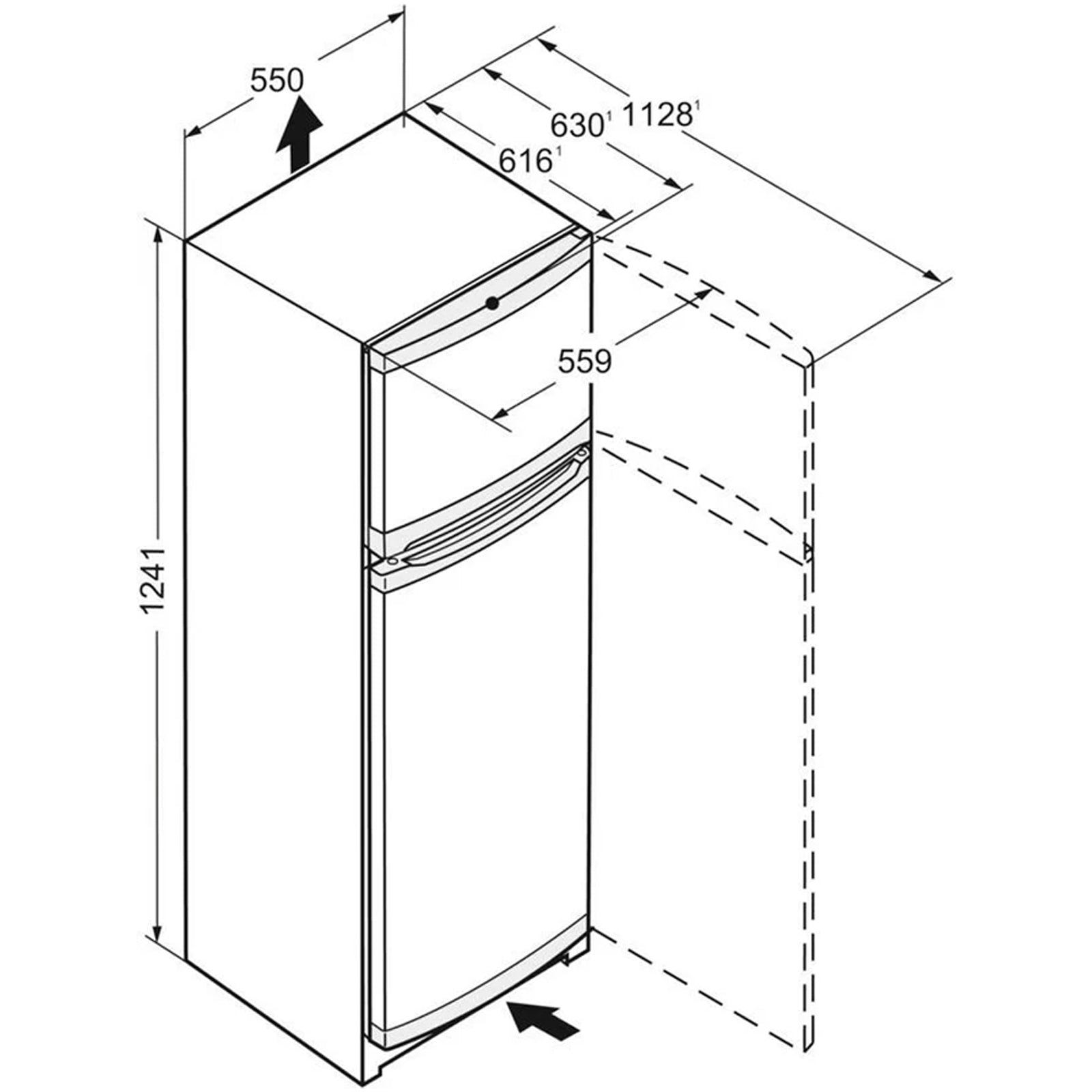 liebherr-comfort-cte2131-55cm-smart-frost-top-mount-fridge-freezer-white-1151910182 Liebherr Comfort CTE2131 55cm Smart Frost Top Mount Fridge Freezer White - Image 5