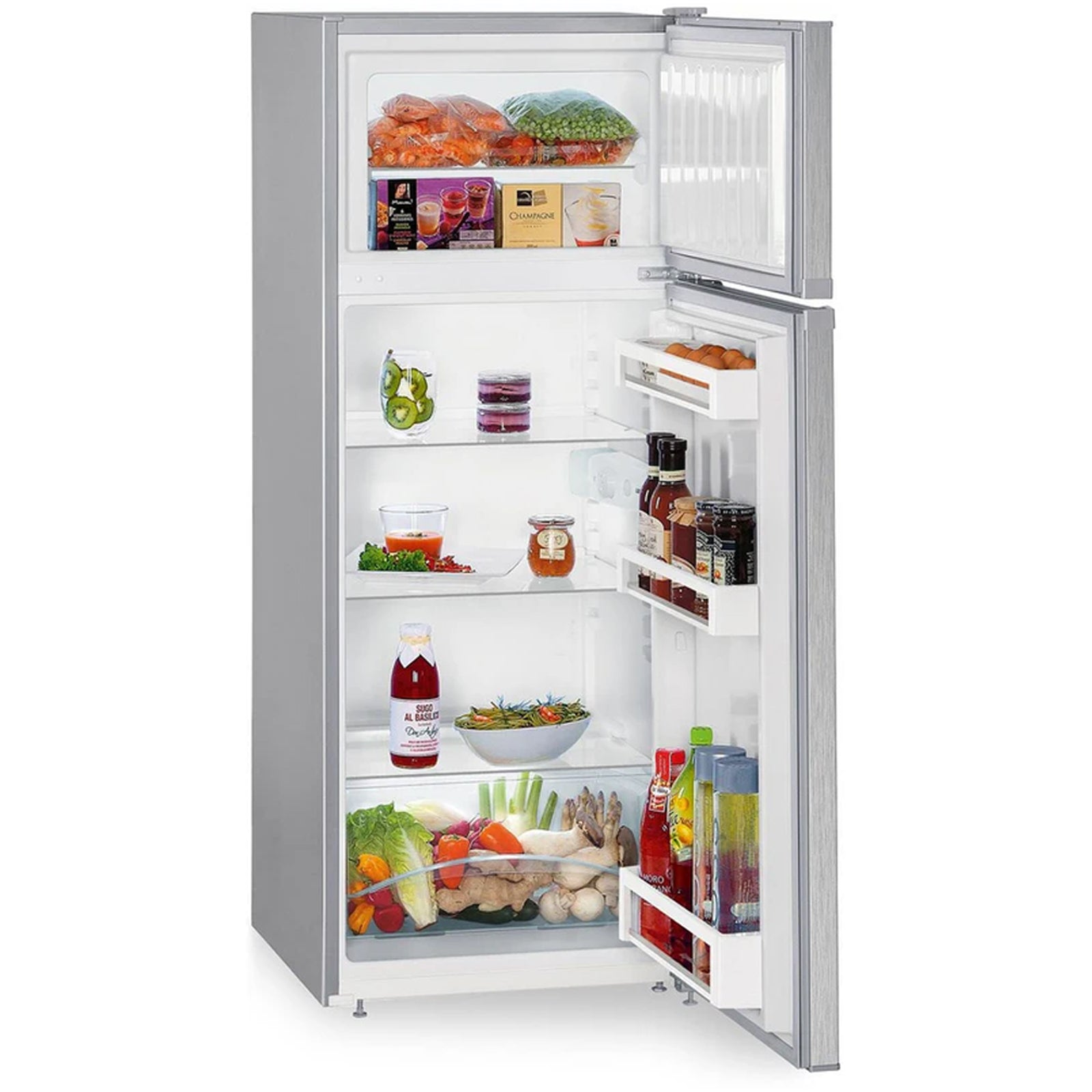 liebherr-comfort-ctele2531-55cm-smart-frost-top-mount-freestanding-fridge-freezer-silver-1152119524 Liebherr Comfort CTELE2531 55cm Smart Frost Top Mount Freestanding Fridge Freezer Silver - Image 2
