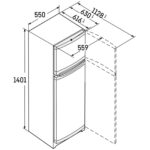 Liebherr Comfort CTELE2531 55cm Smart Frost Top Mount Freestanding Fridge Freezer Silver - Image 5