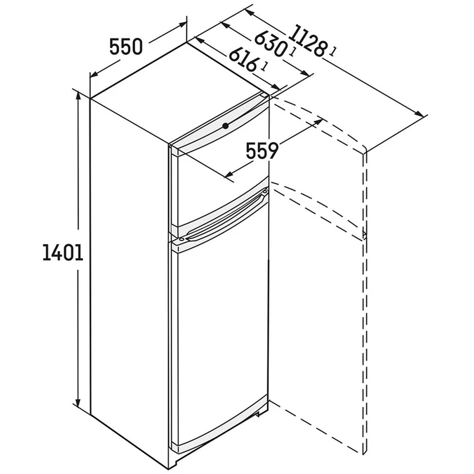 liebherr-comfort-ctele2531-55cm-smart-frost-top-mount-freestanding-fridge-freezer-silver-1152119526 Liebherr Comfort CTELE2531 55cm Smart Frost Top Mount Freestanding Fridge Freezer Silver - Image 5