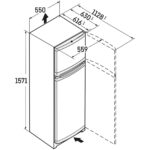Liebherr Comfort CTELE2931 55cm Smart Frost Top Mount Freestanding Fridge Freeze Silver - Image 4