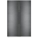 Liebherr Peak XRCBS5295 120cm 519L Freestanding No Frost Side by Side Fridge Freezer Black Steel - Image 5