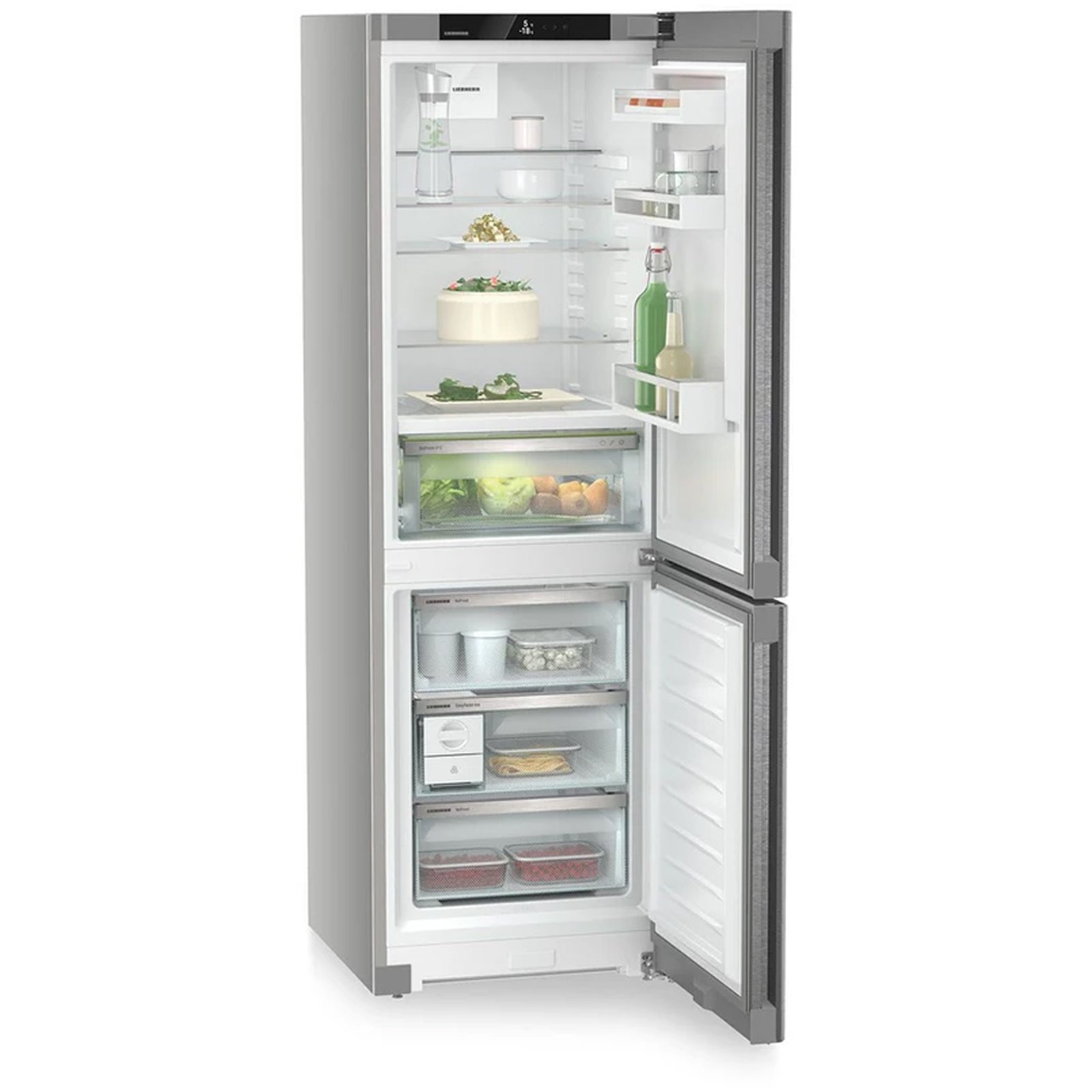 liebherr-plus-cbnsda5223-60cm-biofresh-no-frost-fridge-freezer-stainless-steel-1146552763 Liebherr Plus CBNSDA5223 60cm BioFresh No Frost Fridge Freezer Stainless Steel - Image 2