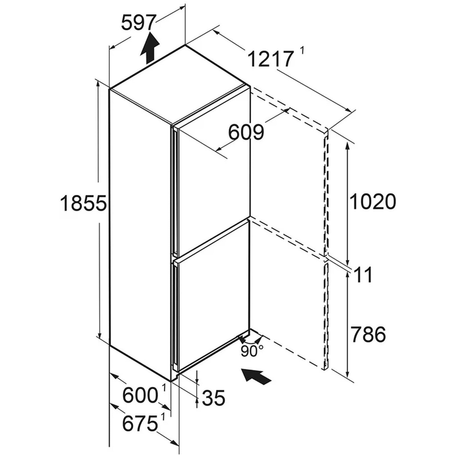liebherr-plus-cnsdb5223-60cm-no-frost-freestanding-70-30-fridge-freezer-stainless-steel-1148975073 Liebherr Plus CNSDB5223 60cm No Frost Freestanding 70/30 Fridge Freezer Stainless Steel - Image 8