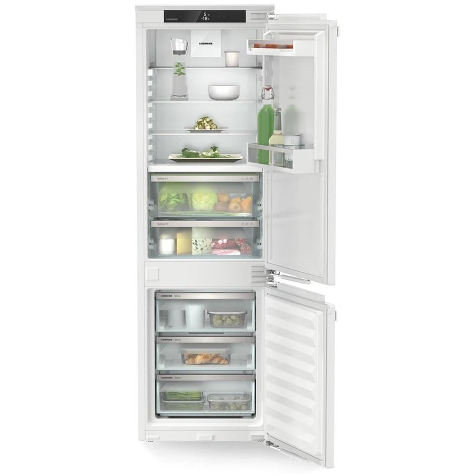 liebherr-plus-icbndi5123-178cm-244l-bio-fresh-no-frost-built-in-fully-integrated-fridge-freezer-white-1154214436 Liebherr Plus ICBNDI5123 178cm 244L Bio Fresh No Frost Built in Fully Integrated Fridge Freezer White - Image 2