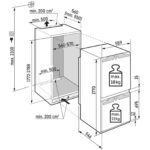 Liebherr Plus ICND5123 178cm Easy Fresh No Frost Built in Fully Integrated Fridge Freezer White - Image 4