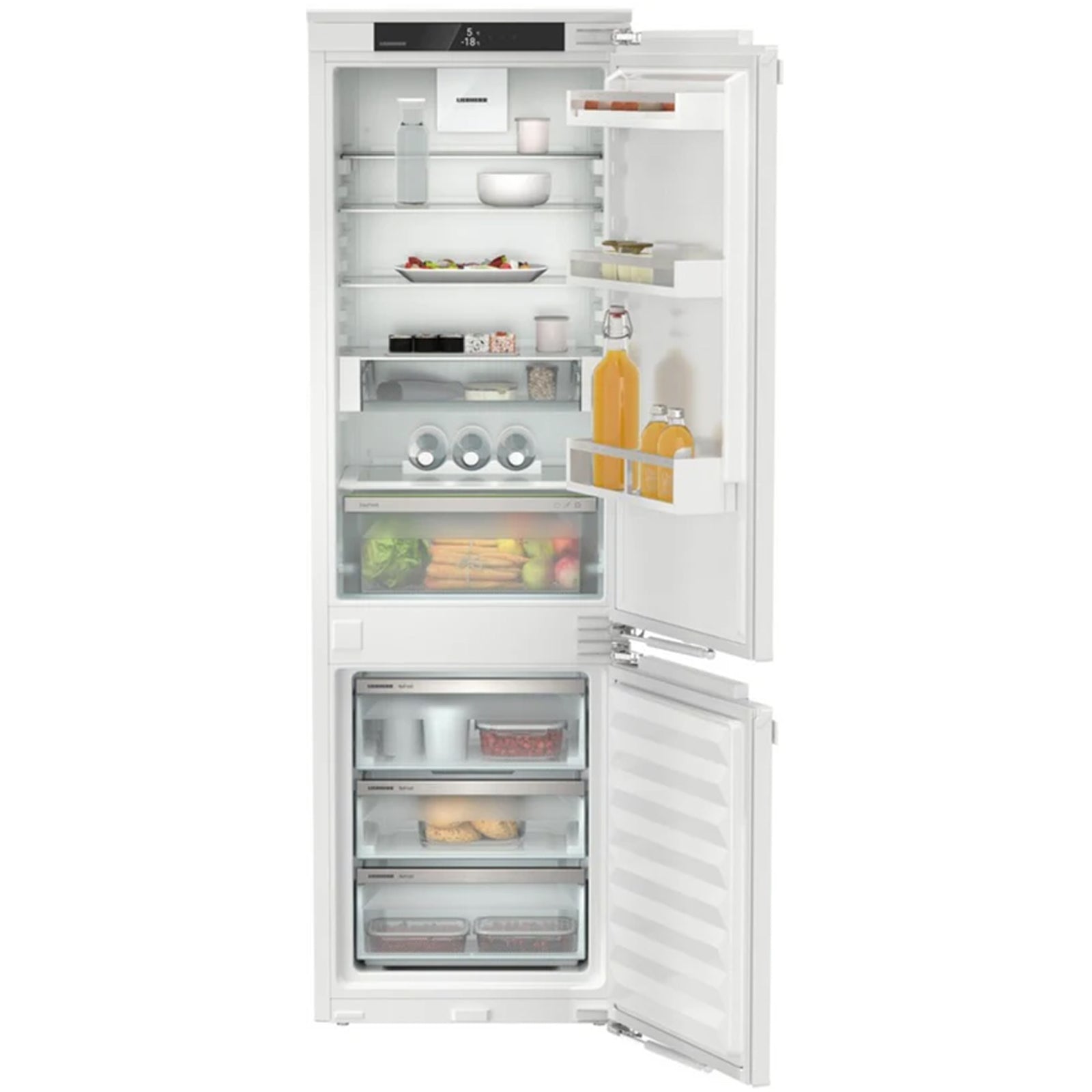 liebherr-plus-icnd5123-178cm-easy-fresh-no-frost-built-in-fully-integrated-fridge-freezer-white-1154214421 Liebherr Plus ICND5123 178cm Easy Fresh No Frost Built in Fully Integrated Fridge Freezer White - Image 1