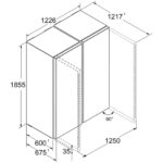 Liebherr Plus XRF5220 667L Freestanding Easy Fresh No Frost Side by Side Fridge Freezer White - Image 4
