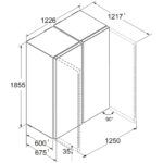 Liebherr Plus XRFSF5245 660L Freestanding No Frost Side by Side Fridge Freezer Silver - Image 4