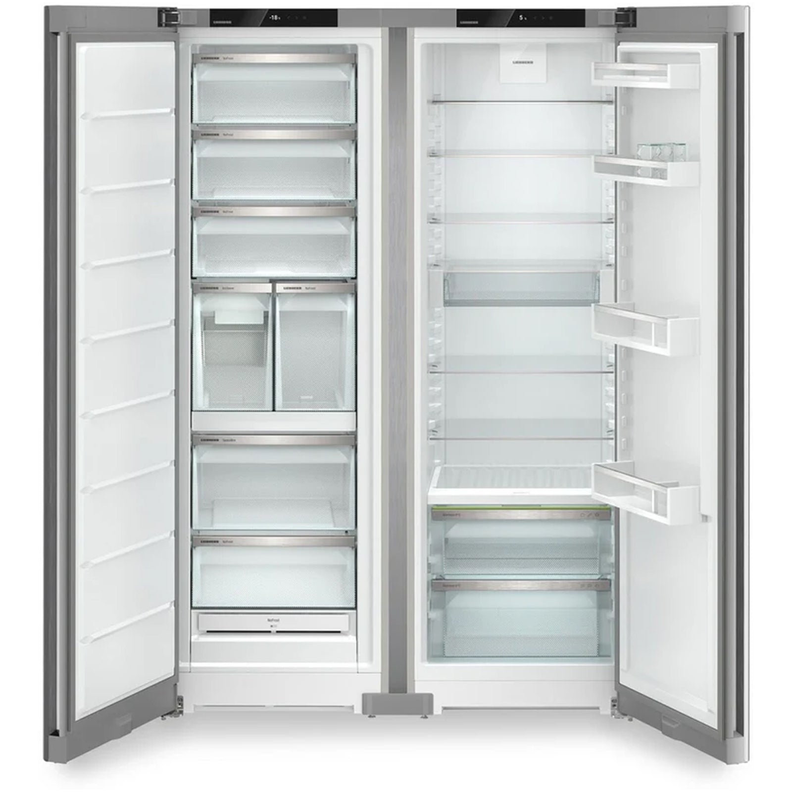 liebherr-plus-xrfsf5245-660l-freestanding-no-frost-side-by-side-fridge-freezer-silver-1154706313 Liebherr Plus XRFSF5245 660L Freestanding No Frost Side by Side Fridge Freezer Silver - Image 3