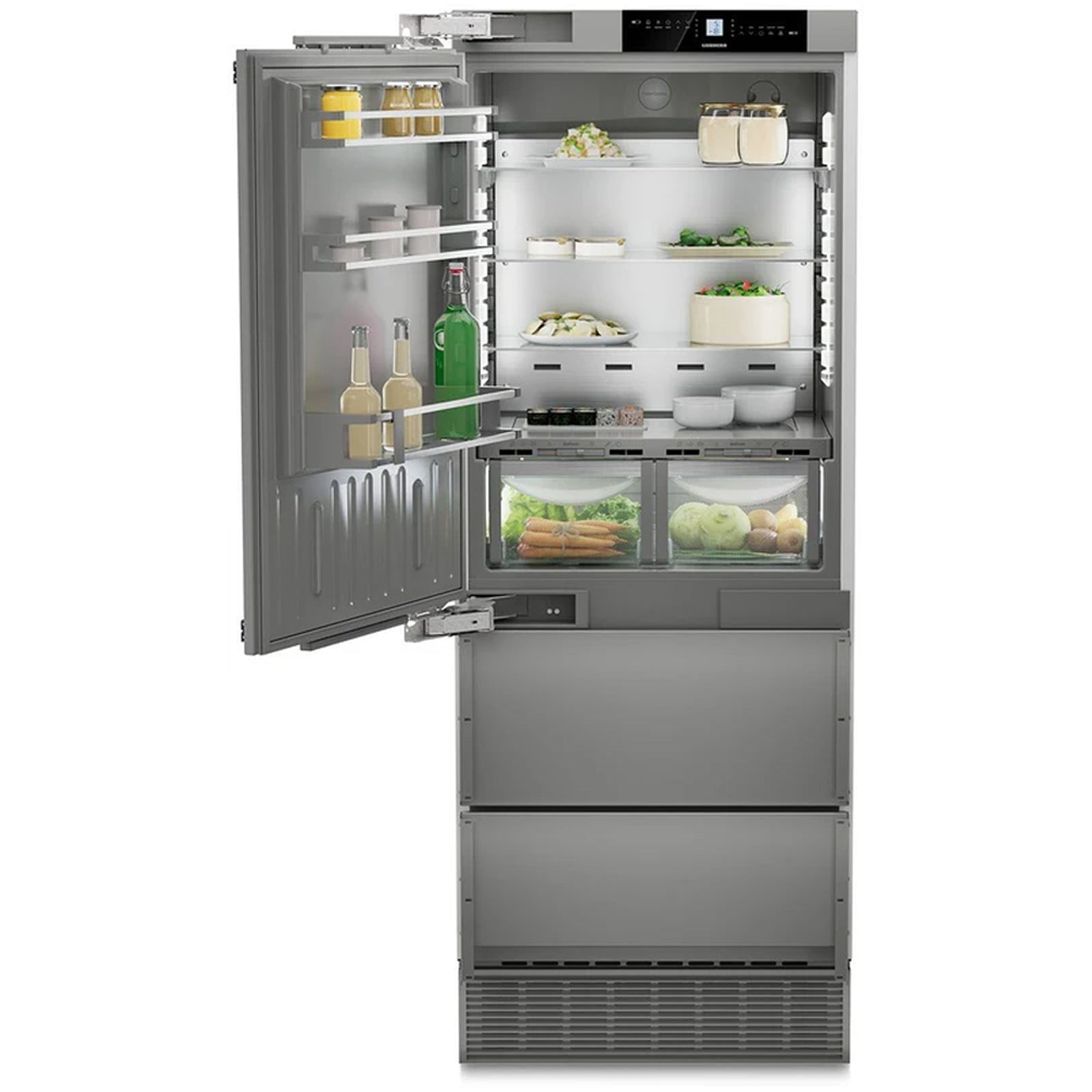 liebherr-premiumplus-ecbne7871-402l-bio-fresh-no-frost-built-in-fridge-freezer-stainless-steel-1152496122 Liebherr Premiumplus ECBNE7871 402L Bio Fresh No Frost Built in Fridge Freezer Stainless Steel - Image 2