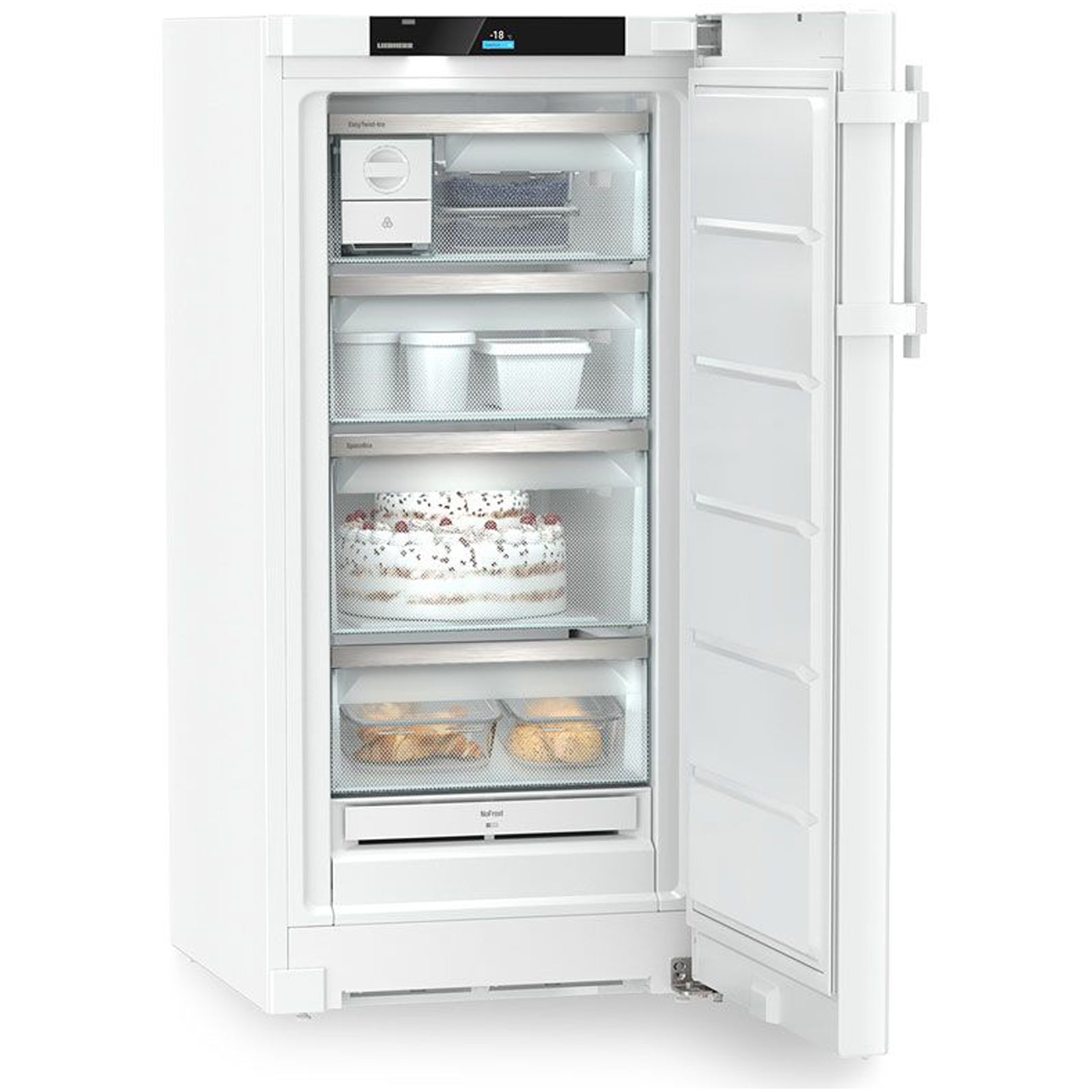 liebherr-prime-fnb425i-60cm-160l-frost-free-freestanding-upright-tall-freezer-white-1153030791 Liebherr Prime FNB425I 60cm 160L Frost Free Freestanding Upright Tall Freezer White - Image 2