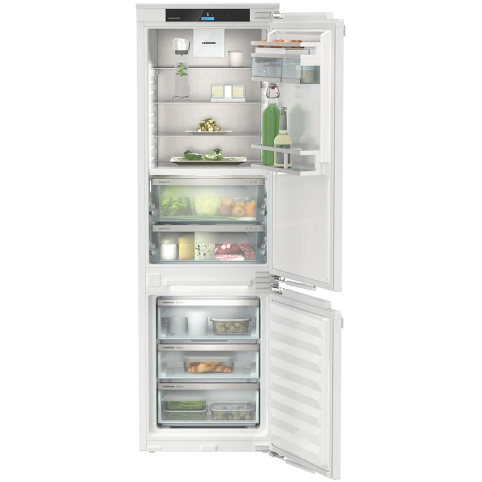 liebherr-prime-icbnci5153-178cm-245l-bio-fresh-no-frost-built-in-fully-integrated-fridge-freezer-white-1154214440 Liebherr Prime ICBNCI5153 178cm 245L Bio Fresh No Frost Built in Fully Integrated Fridge Freezer White - Image 2