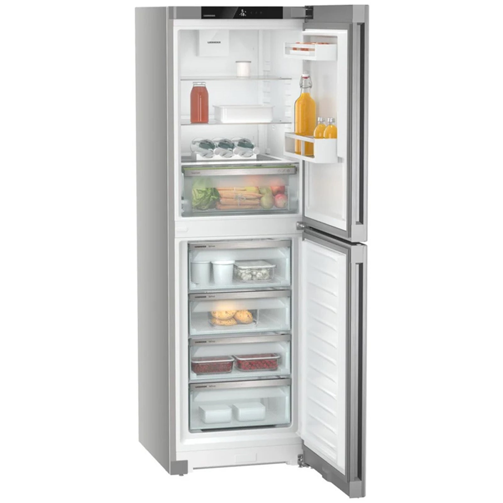 liebherr-pure-cnsfd5204-60cm-319l-no-frost-50-50-fridge-freezer-silver-1149813813 Liebherr Pure CNSFD5204 60cm 319L No Frost 50/50 Fridge Freezer Silver - Image 3